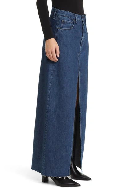 Shop Rag & Bone Avery Denim Maxi Skirt In Ari