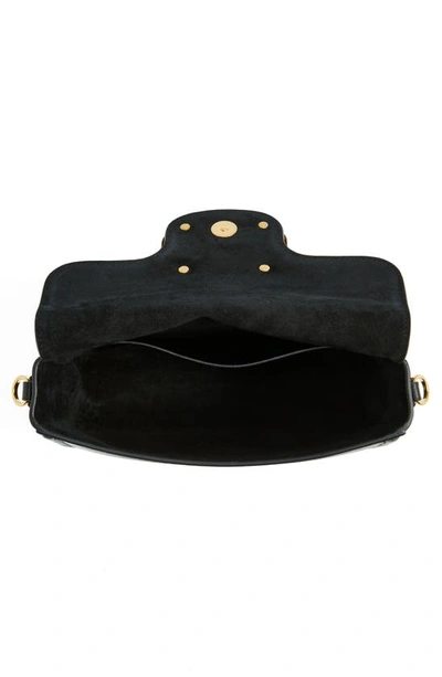 Shop Valentino Leather Shoulder Bag In 0no Nero
