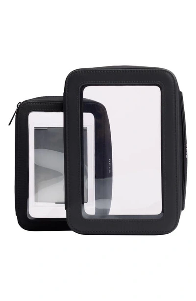 Beis The In-flight Set Of 2 Cosmetics Bags In Black