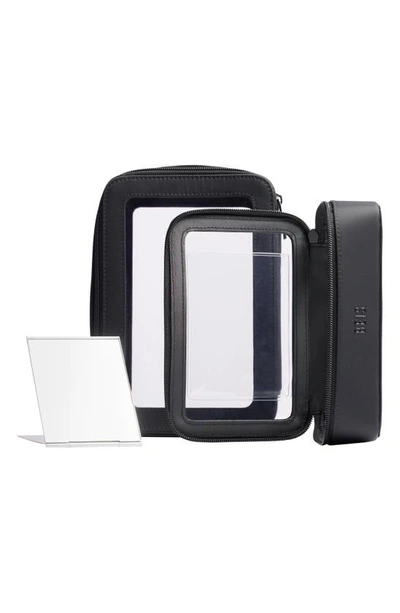 Beis The In-flight Set Of 2 Cosmetics Bags In Black