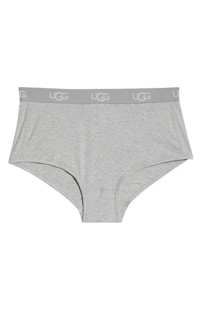 Shop Ugg (r) Desiray Cheeky Boyshorts In Grey Heather
