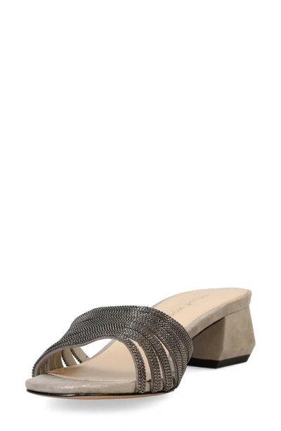 Shop Pelle Moda Imery Sandal In Pewter