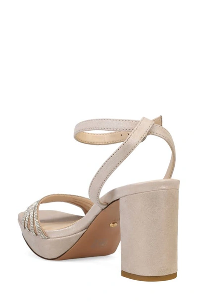 Pelle Moda Aliana Ankle Strap Sandal In Dark Taupe