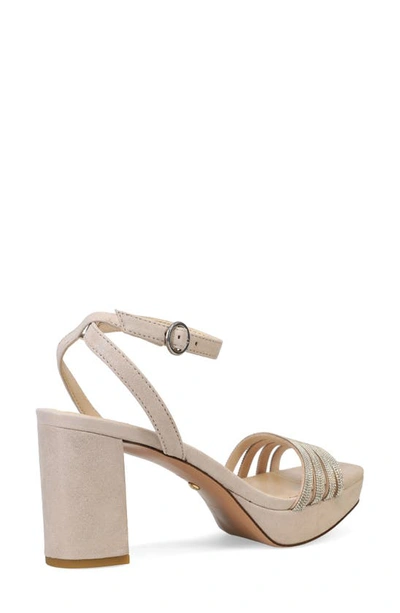 Pelle Moda Aliana Ankle Strap Sandal In Dark Taupe
