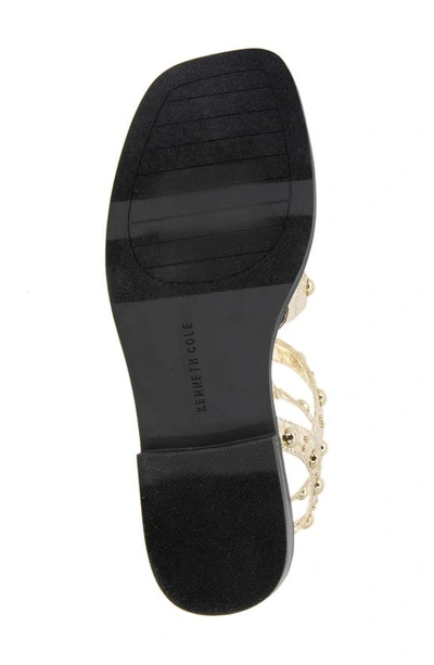 Shop Kenneth Cole Ruby Studded Sandal In Gold Pu