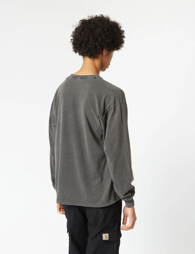 Shop Colorful Standard Oversized Long Sleeve T-shirt (organic) In Black