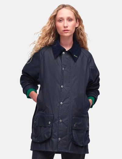 Shop Barbour 40th Anniversary Beaufort Wax Jacket In Blue