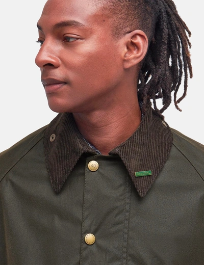 Shop Barbour 40th Anniversary Beaufort Wax Jacket In Green