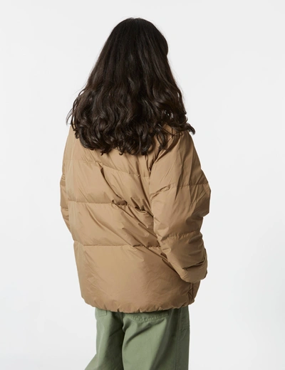 Shop Stan Ray Down Jacket (removable Hood) In Khaki