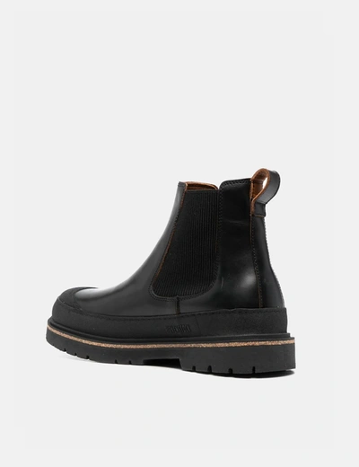 Shop Birkenstock Prescott Leather Slip-on (regular) In Black