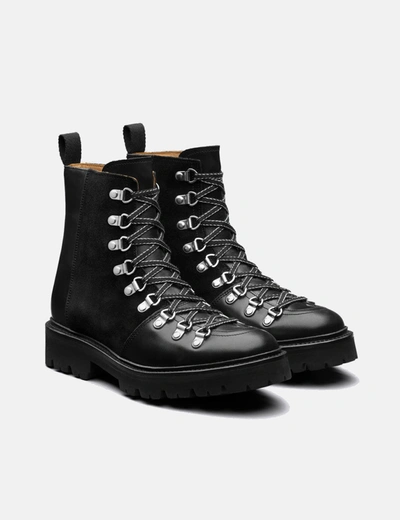 Shop Grenson Womens  Nanette Ski Boot 210319 (leather) In Black