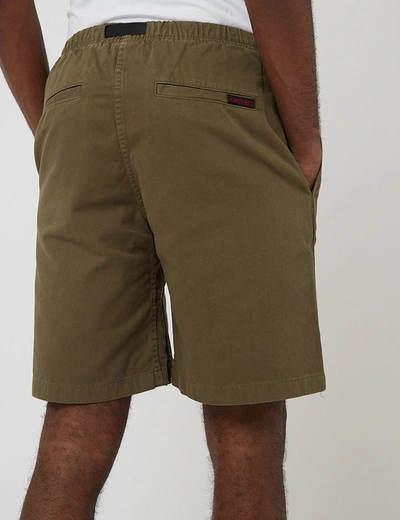 Shop Gramicci G-shorts (cotton Twill) In Olive Green