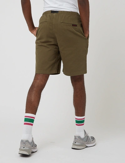Shop Gramicci G-shorts (cotton Twill) In Olive Green