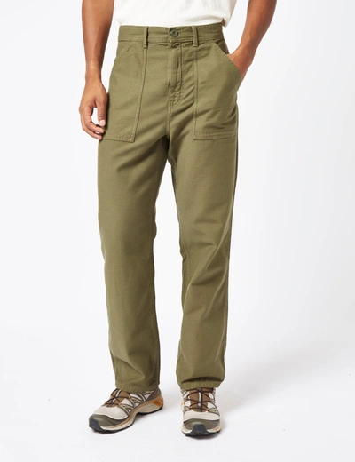 Shop Stan Ray Fat Pant (loose/sateen) In Green