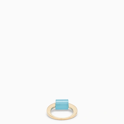 Shop Aliita Deco Cylinder Ring With Agate