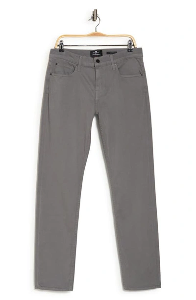 Shop 7 For All Mankind Slimmy Slim Fit Clean Pocket Performance Jeans In Light Grey