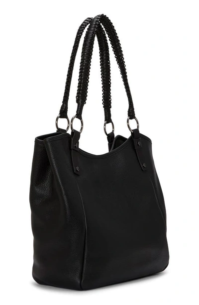 Shop Vince Camuto Baile Leather Tote In Black