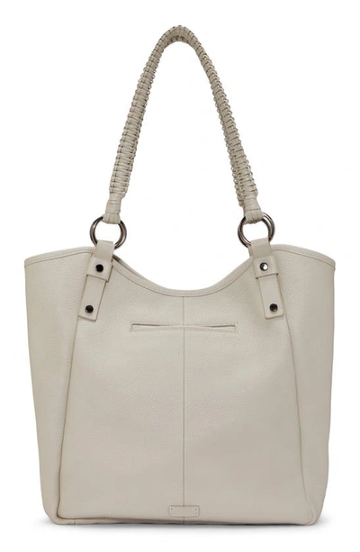 Shop Vince Camuto Baile Leather Tote In Chalk