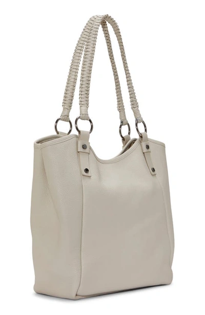 Shop Vince Camuto Baile Leather Tote In Chalk