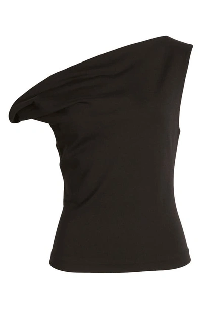 Shop Rag & Bone Irina One-shoulder Top In Black