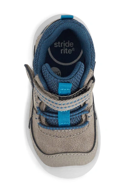 Shop Stride Rite Kids' Rover Hook & Loop Sneaker In Taupe