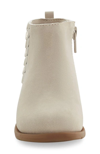 Stride Rite Carolyn Braid Detail Bootie In Taupe Suede