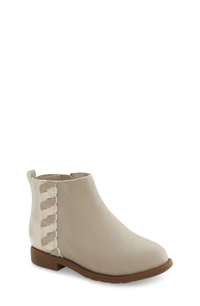 Stride Rite Carolyn Braid Detail Bootie In Taupe Suede