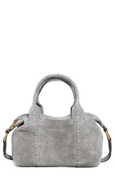 Shop Aimee Kestenberg Mini Hudson Leather Satchel In Cool Grey