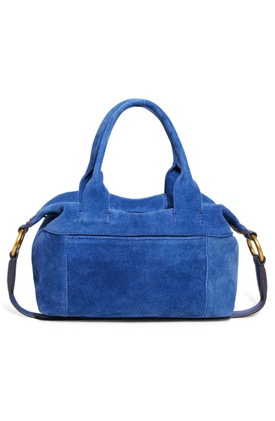 Shop Aimee Kestenberg Mini Hudson Leather Satchel In Galactic Blue