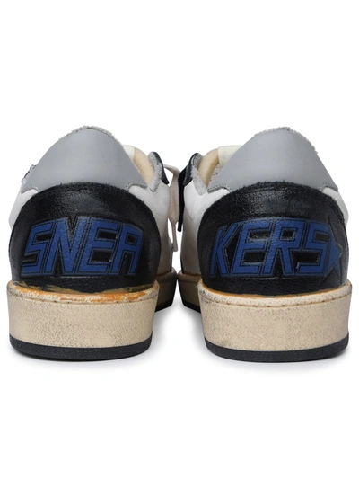 Shop Golden Goose Uomo 'ball Star' White Leather Sneakers
