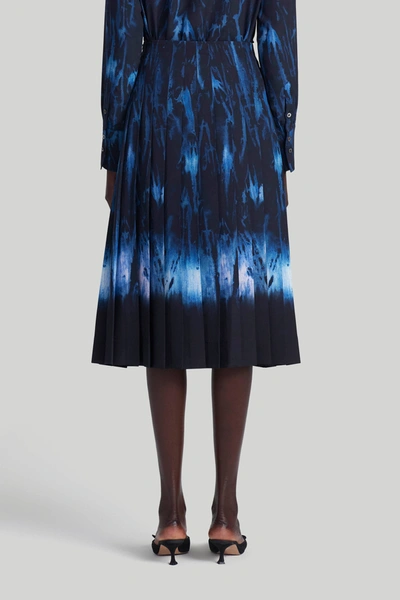 Shop Altuzarra 'tullius' Skirt In Berry Blue Shibori
