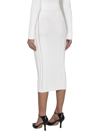 Shop Balmain Skirts In White