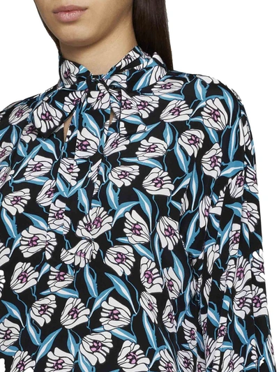 Shop Diane Von Furstenberg Shirts In Fortune Vine Ivory