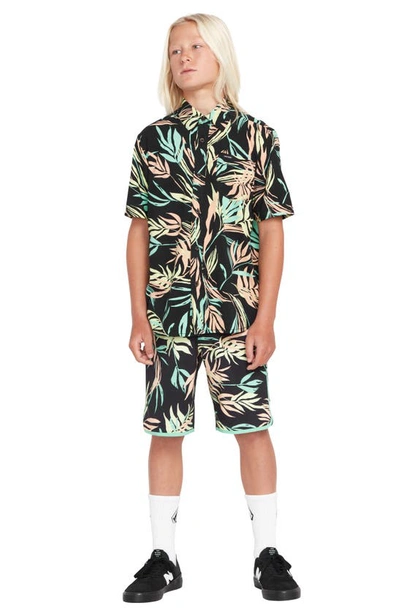 VOLCOM KID' BLEEDING LEAF MOD BOARD SHORTS 