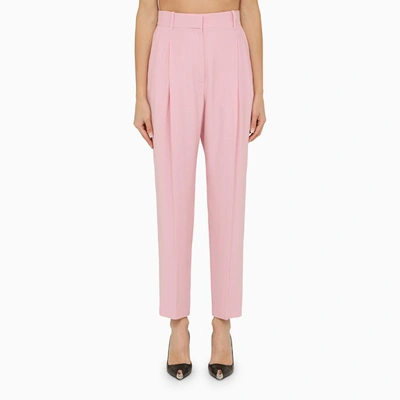 Shop Alexander Mcqueen | Pink Regular Trousers With Pleats