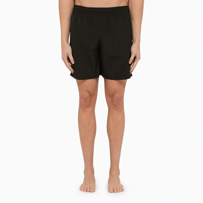 Shop Alexander Mcqueen | Black Bermuda Shorts With Logo