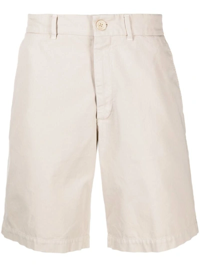 Shop Brunello Cucinelli Cotton Bermuda Shorts In Brown