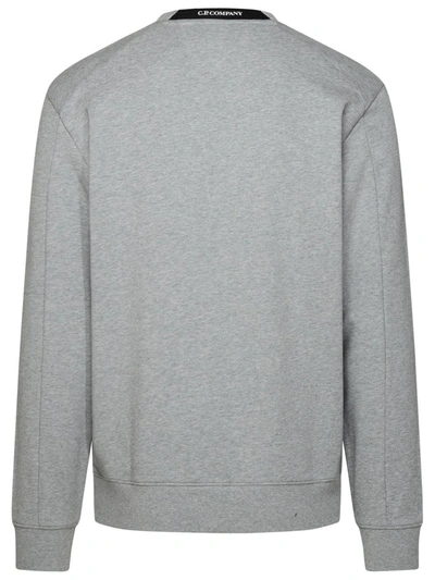 Shop C.p. Company Diagonal Sweatshirt In Grey