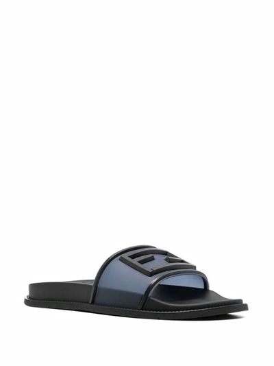 Shop Fendi Sandals In Medieval Blu+nero