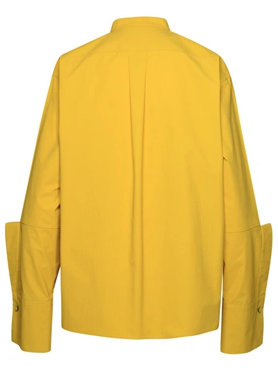 Shop Jil Sander Mustard Cotton Shirt In Yellow