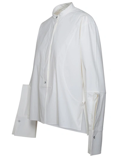 Shop Jil Sander White Cotton Shirt