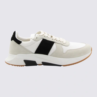 Shop Tom Ford Black Leather Sneakers