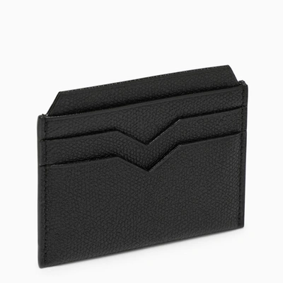 Shop Valextra Black Leather Card Holder