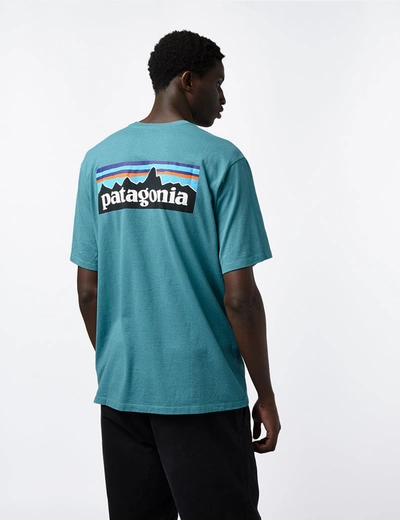 Shop Patagonia P6 Logo Responsibili-tee T-shirt In Blue