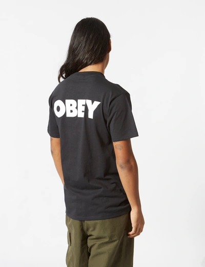 Shop Obey Bold 3 T-shirt In Black