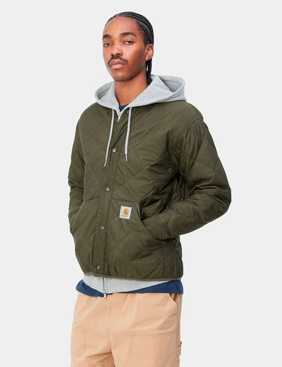 Shop Carhartt -wip Barrow Liner Jacket (recycled Ripstop) In Green