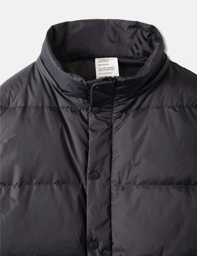 Shop Stan Ray Down Jacket (removable Hood) In Black