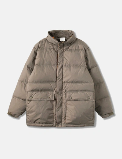 Shop Stan Ray Down Jacket (removable Hood) In Olive Green