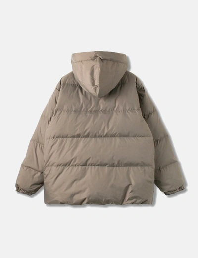 Shop Stan Ray Down Jacket (removable Hood) In Olive Green