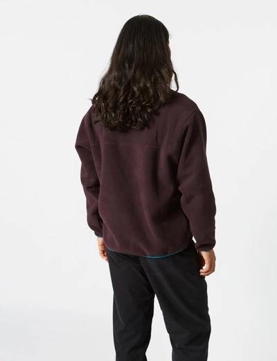 Shop Patagonia Synchilla Snap-t Pullover In Purple